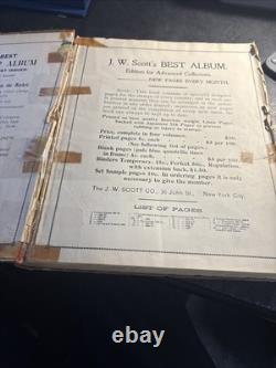 Antique World Stamps 1870s-1890s in F. W. Scott Album Europe Japan
