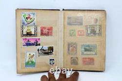 Antique Worldwide Used Mix Country Air mail revenue stamps Book Collectible