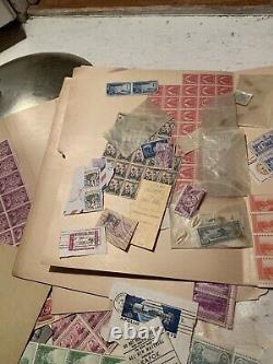 Antique stamp collection Early 1900's many countries W Album 500+ Un Searched