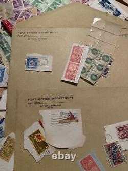 Antique stamp collection Early 1900's many countries W Album 500+ Un Searched