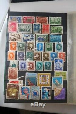 Arab states stamp collection 10 countries hundreds of stamps in album