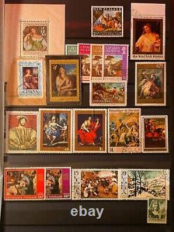 Art Stamp Collection -valuable- Have Your Own Art Gallery! Artist Free Shipping