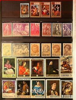 Art Stamp Collection -valuable- Have Your Own Art Gallery! Artist Free Shipping