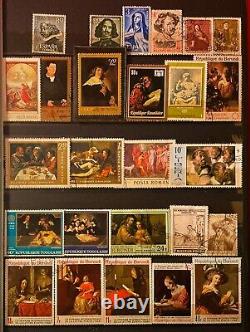 Art Stamp Collection -valuable- Have Your Own Art Gallery! Artist Free Shipping