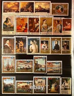 Art Stamp Collection -valuable- Have Your Own Art Gallery! Artist Free Shipping