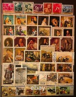 Art Stamp Collection -valuable- Have Your Own Art Gallery! Artist Free Shipping