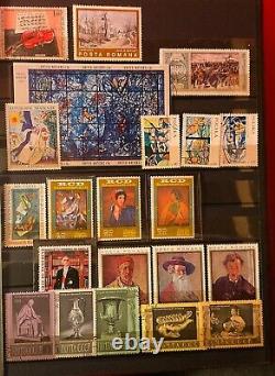 Art Stamp Collection -valuable- Have Your Own Art Gallery! Artist Free Shipping