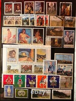 Art Stamp Collection -valuable- Have Your Own Art Gallery! Artist Free Shipping