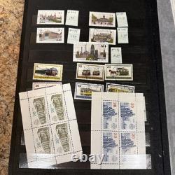 Assorted Postage Stamps Block Sheet Collection Album