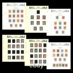 Australia 1913-65 Pre-decimal Used Stamps Collection in Seven Seas Album