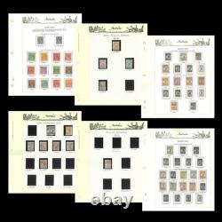 Australia 1913-65 Pre-decimal Used Stamps Collection in Seven Seas Album