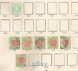 Australia A Used Gv Collection Of 90 Stamps On 6 Album Pages High Cat See Scans