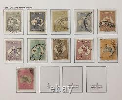 Australia AAT Dues 1913/65 Davo Hingeless Album Used Collection (Apx 250) GM2284