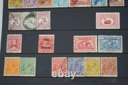 Australia Collection Of 2,250+ Stamps Mint & Used Stored In Album On Stock Pages