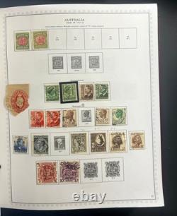 Australia & New Zealand Stamp Collection Minkus Specialty Album Used ZAYIX