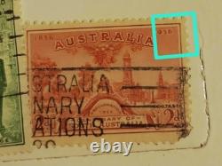 Australia Pre-Decimal Used Stamp Collection in Album Some Interesting Variety
