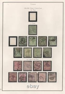 Australia Victoria 1863-1886 Collection Of 130 Stamps Used On 8 Album Pages