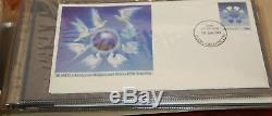 Australian first day issue stamp collection 100 envelopes in Album 1987 88 89