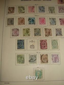 Austria Collection in Schaubek Album Catalog Value $7000+ with over 1800 mint an