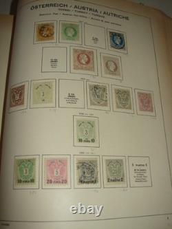 Austria Collection in Schaubek Album Catalog Value $7000+ with over 1800 mint an