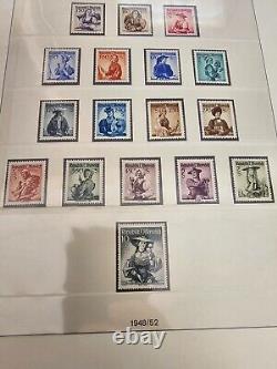 Austria Mint NH Stamp Collection 1945-71 in Lighthouse Album