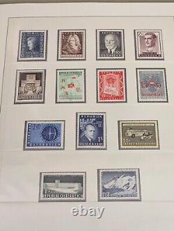 Austria Mint NH Stamp Collection 1945-71 in Lighthouse Album