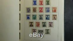 Austria stamp collection in Lighthouse hingeless album withest. 1,208 or so MNH