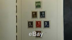 Austria stamp collection in Lighthouse hingeless album withest. 1,208 or so MNH