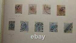 Austria stamp collection in old springback album with 554 or so stamps