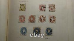 Austria stamp collection in old springback album with 554 or so stamps