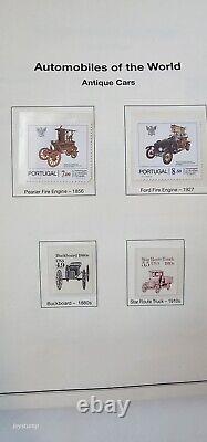 Automobiles Of The World Stamp Collection 160+ Pages Worldwide Stamps Car