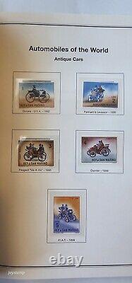 Automobiles Of The World Stamp Collection 160+ Pages Worldwide Stamps Car