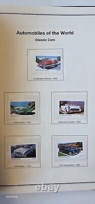 Automobiles Of The World Stamp Collection 160+ Pages Worldwide Stamps Car