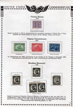 B515- US Stamp Collection on album pages 1907 1935 Farleys special printings