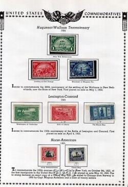 B515- US Stamp Collection on album pages 1907 1935 Farleys special printings