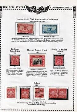 B515- US Stamp Collection on album pages 1907 1935 Farleys special printings