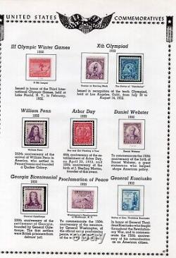 B515- US Stamp Collection on album pages 1907 1935 Farleys special printings