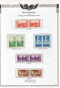 B515- US Stamp Collection on album pages 1907 1935 Farleys special printings