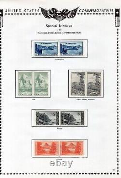 B515- US Stamp Collection on album pages 1907 1935 Farleys special printings