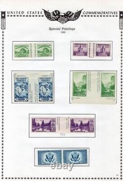 B515- US Stamp Collection on album pages 1907 1935 Farleys special printings