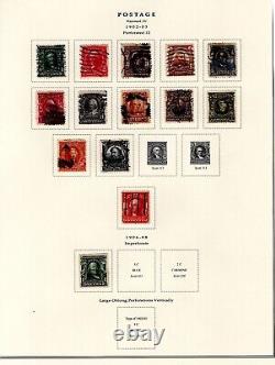 B685- U. S. Stamps- Nice Classic collection on album pages 1857-1909