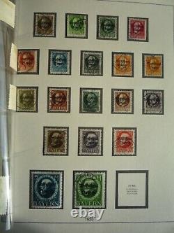 BAYERN 1849/1920 Collection in Brown Lindner Album CV +10669 USD