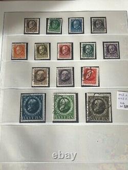 BAYERN 1849/1920 Collection in Red Lindner Album CV + 9800 euros / 11880 USD