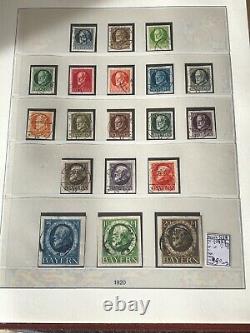 BAYERN 1849/1920 Collection in Red Lindner Album CV + 9800 euros / 11880 USD