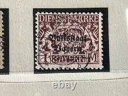 BAYERN 1849/1920 Collection in Red Lindner Album CV + 9800 euros / 11880 USD