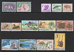 BCA British Central Africa Nyasaland Stamp Collection Mint & mnh mix from Album