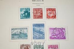 BELGIUM 1940s-1990s COLLECTION OF 1,275+ STAMPS MINT & USED IN SCOTT ALBUM