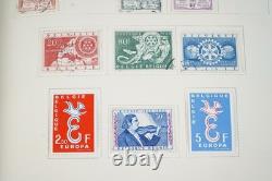 BELGIUM 1940s-1990s COLLECTION OF 1,275+ STAMPS MINT & USED IN SCOTT ALBUM