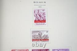 BELGIUM 1940s-1990s COLLECTION OF 1,275+ STAMPS MINT & USED IN SCOTT ALBUM