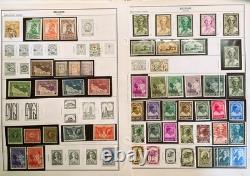 BELGIUM STAMP COLLECTION ON album pages 700+ begins 1865. INCL. GEN. PATTON SET